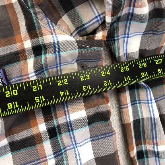 Patagonia Mens Shirt Large Long Sleeve Plaid Button Up Organic Cotton Casual - Picture 5 of 13